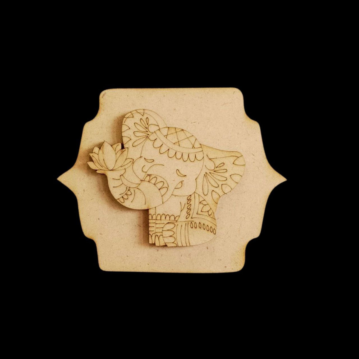 Elephant (MDF Fridge Magnet Base, Wall Decor)