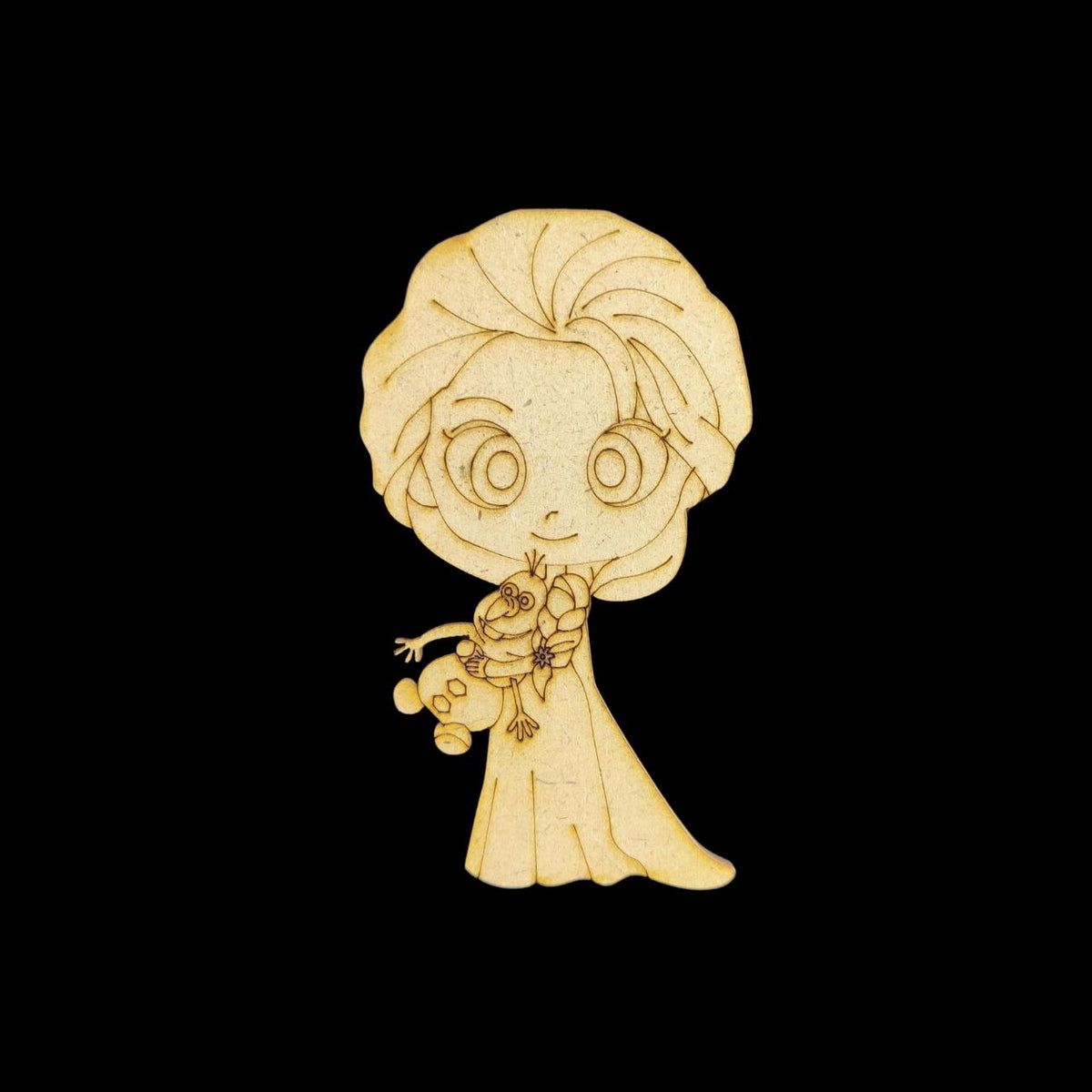 Elsa - Frozen ( MDF - Premarked Painting base)