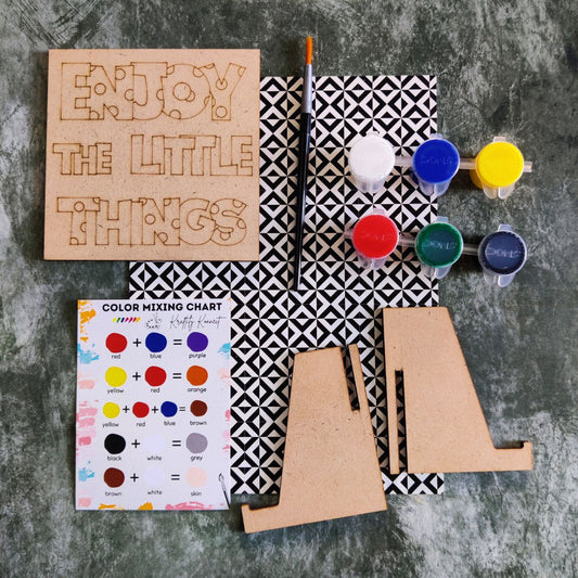 Enjoy The Little Things (DIY Desk Decor Kit - Premarked MDF)