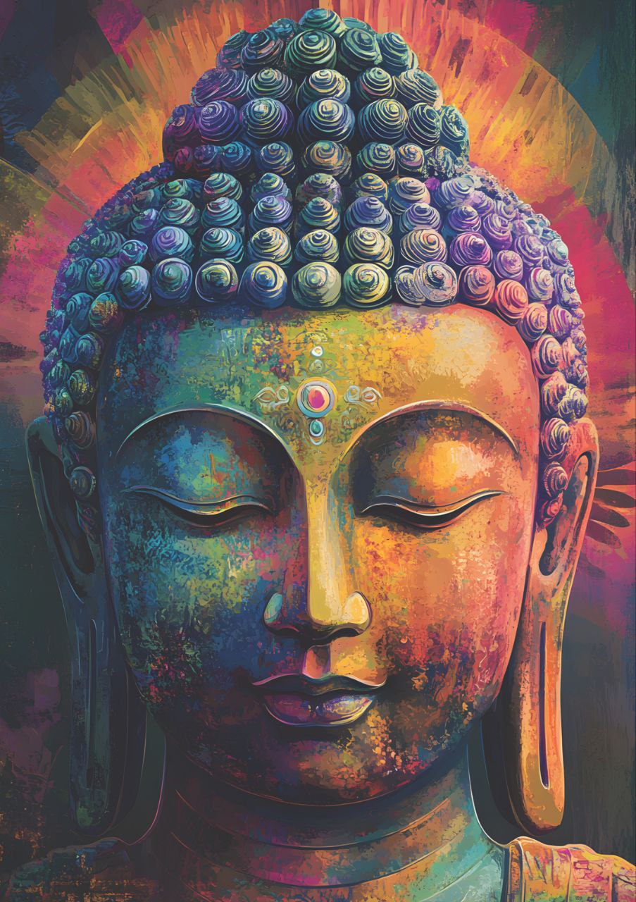 Enlightened Buddha (Full Size - Decoupage Paper)