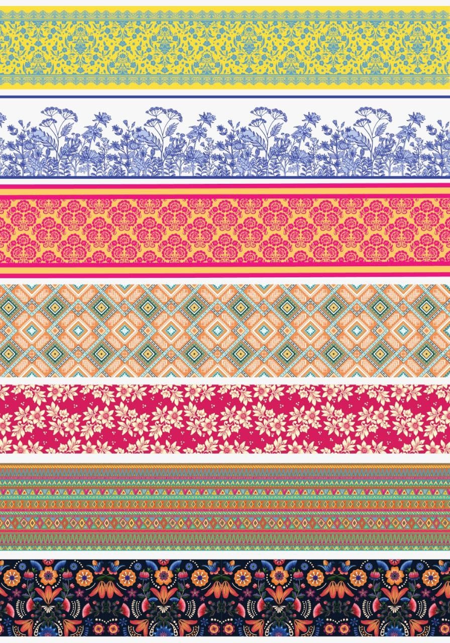 Ethnic stripes ( Instant Transfer Sheets )