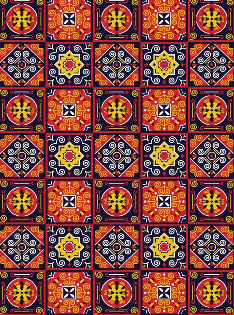Ethnic Tiles 1 ( Instant Transfer Sheets )
