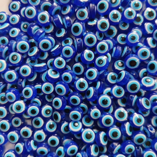Evil Eye Beads - Plastic (9MM)