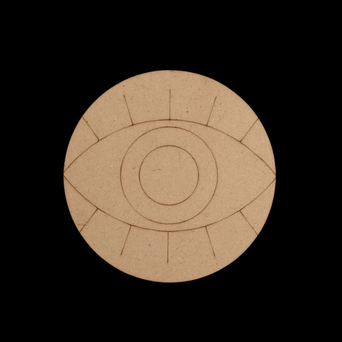 Evil Eye Coaster - 1 - MDF Premarked