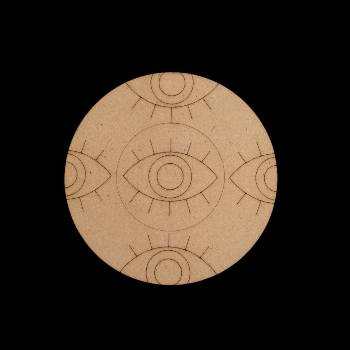 Evil Eye Coaster - 3 - MDF Premarked