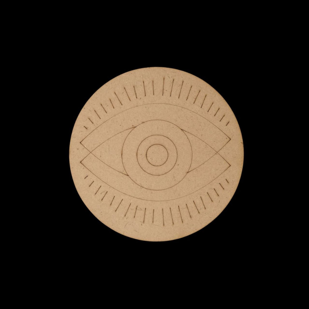 Evil Eye Coaster - 4 - MDF Premarked