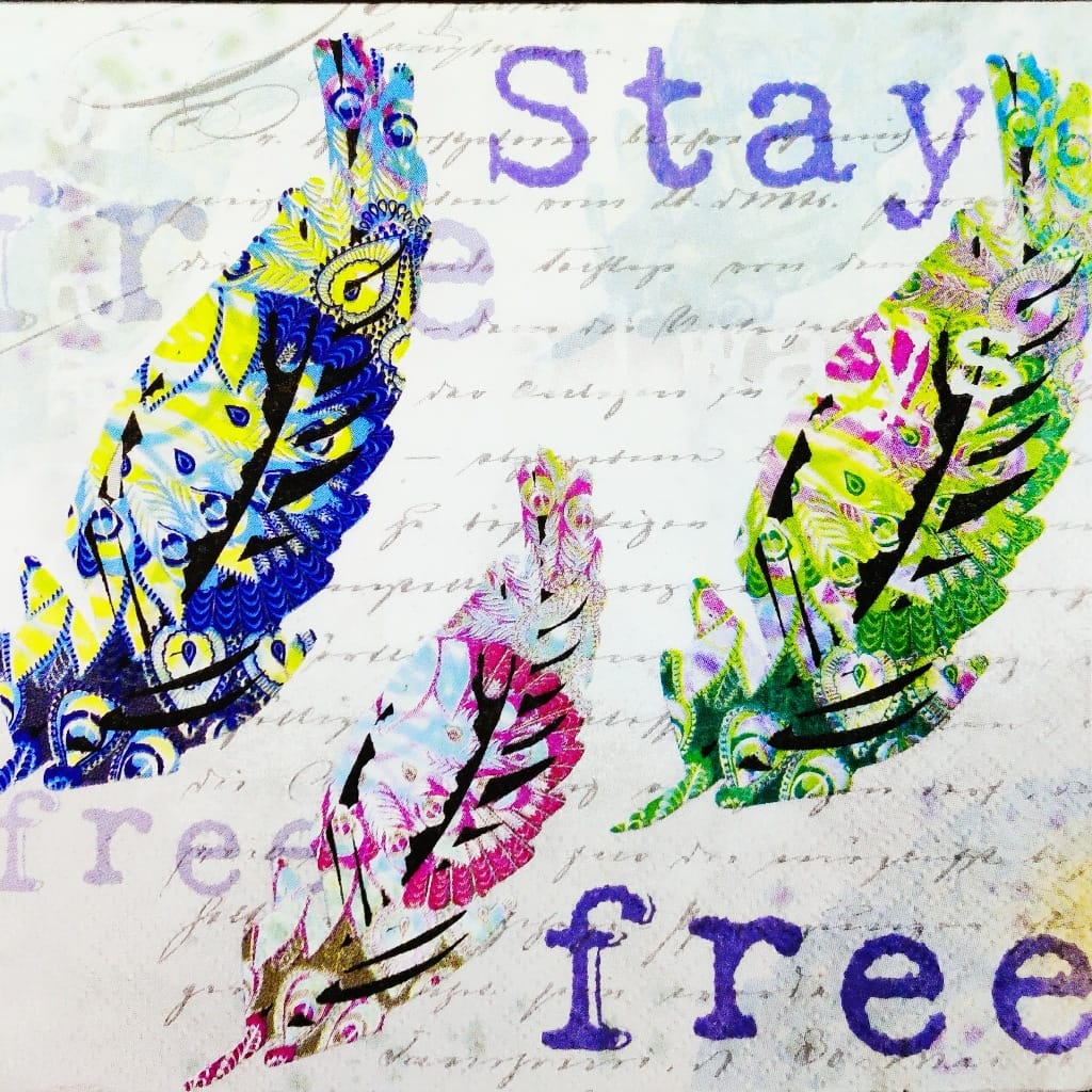 Feather quote ( German Napkins Tissues )