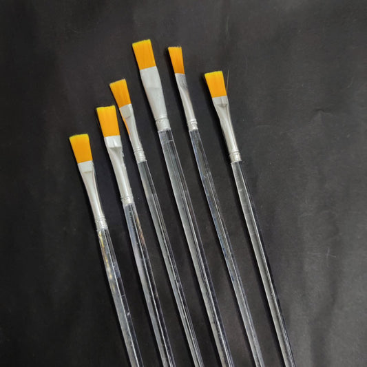 Flat Brush Set of 6 ( Crafting Tools )
