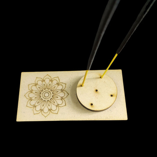 Floral (Agarbatti stand - Incense stick holder - MDF) DIY Festive