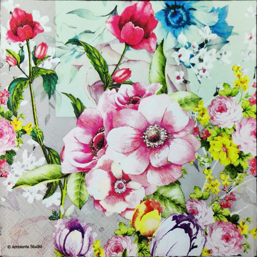 Floral Artsy ( German Napkin Tissues )