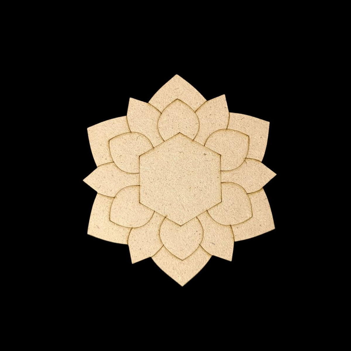 Floral Geometric - Premarked Base (MDF)