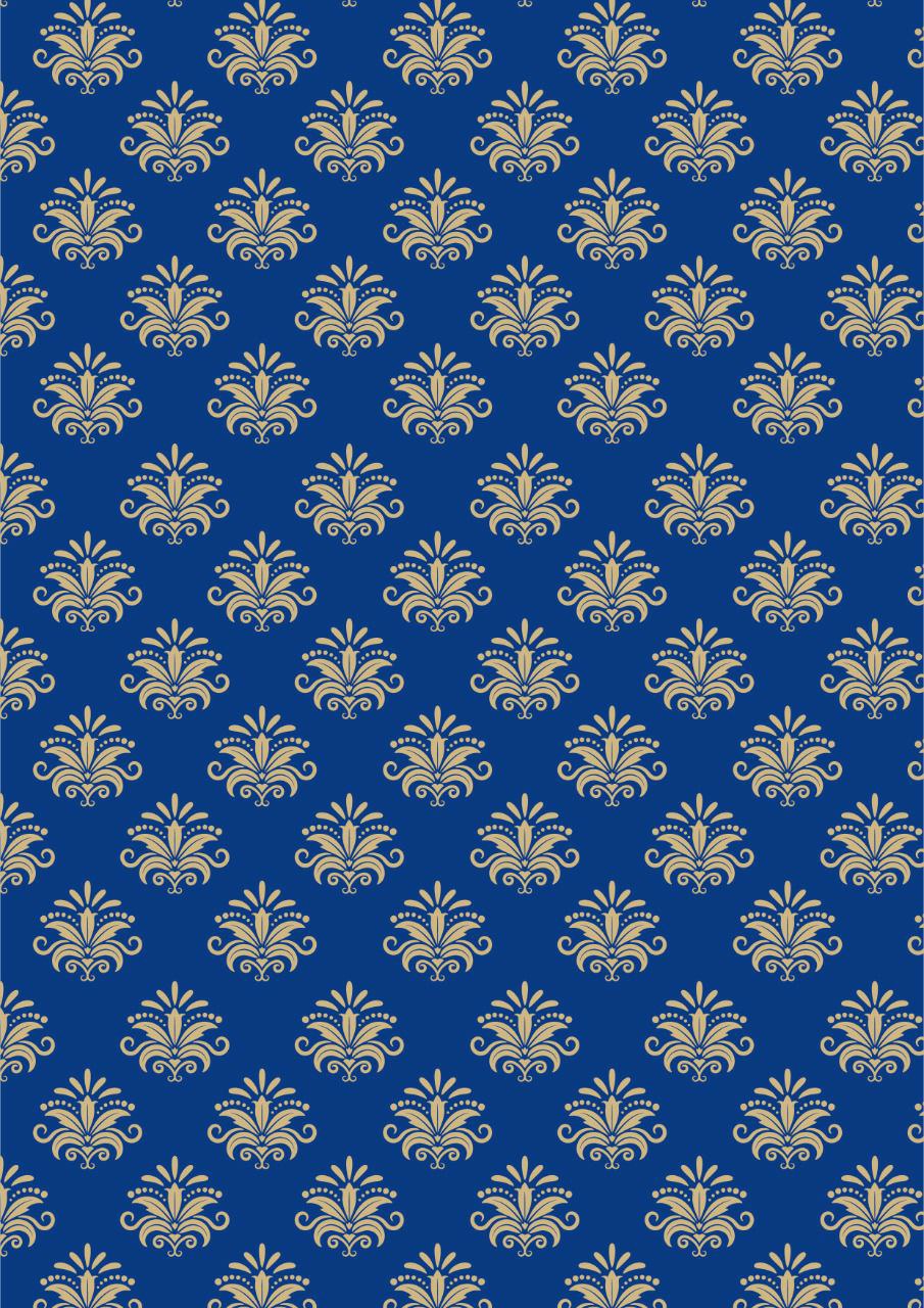 Floral Pattern blue ( Decoupage Papers )