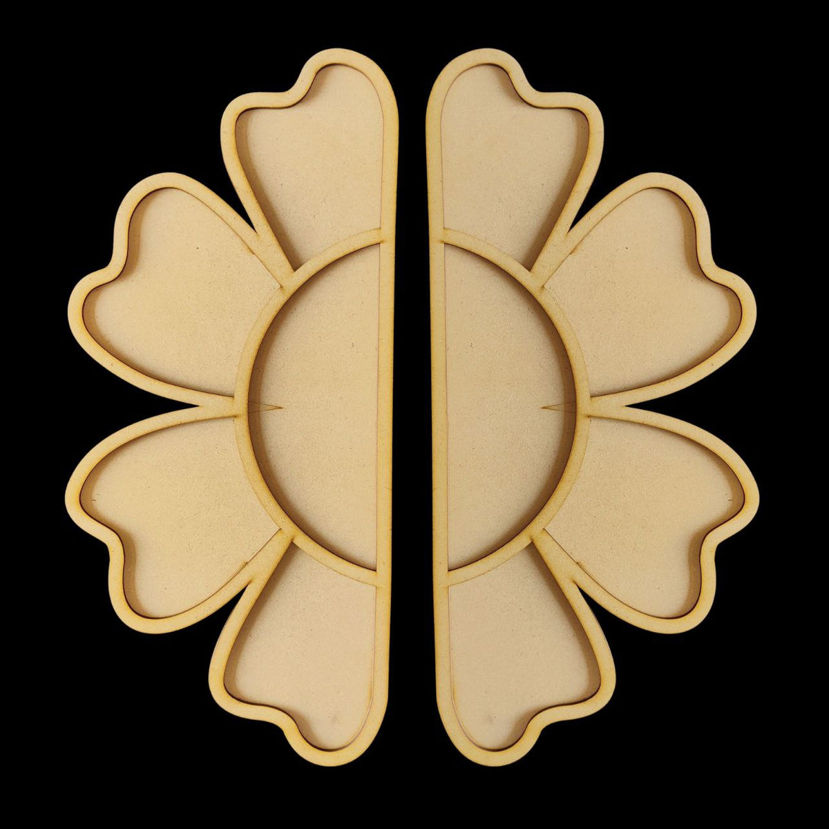 Floral Reflection Layered Rangoli (MDF) Festive