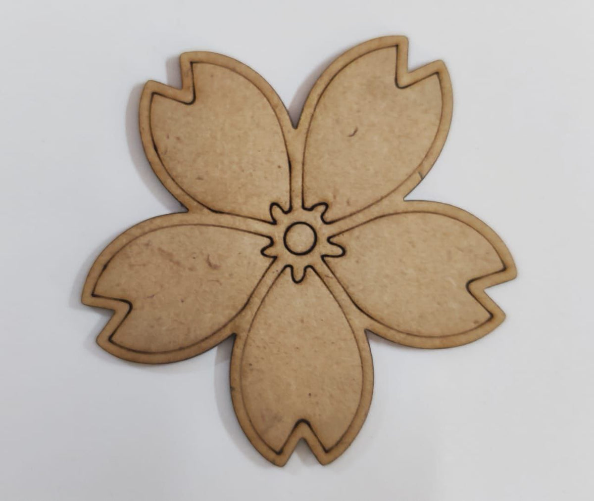 Flower - Coloring Base ( MDF Fridge Magnet Base )