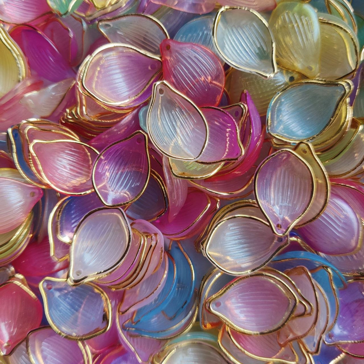 Flower Petals - Colourful Plastic Beads