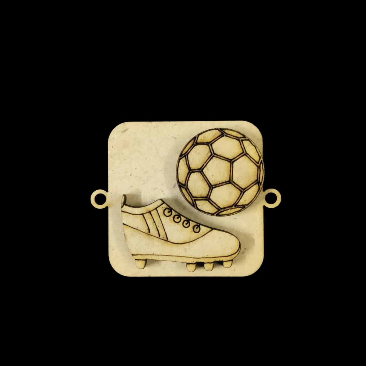Football & Shoes - Kids Layered Rakhi (MDF Lasercut)