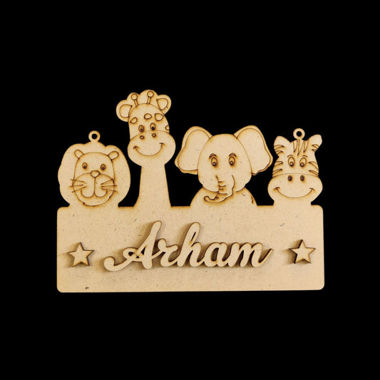 Football boy - personalised monogram ( Name plate base MDF )
