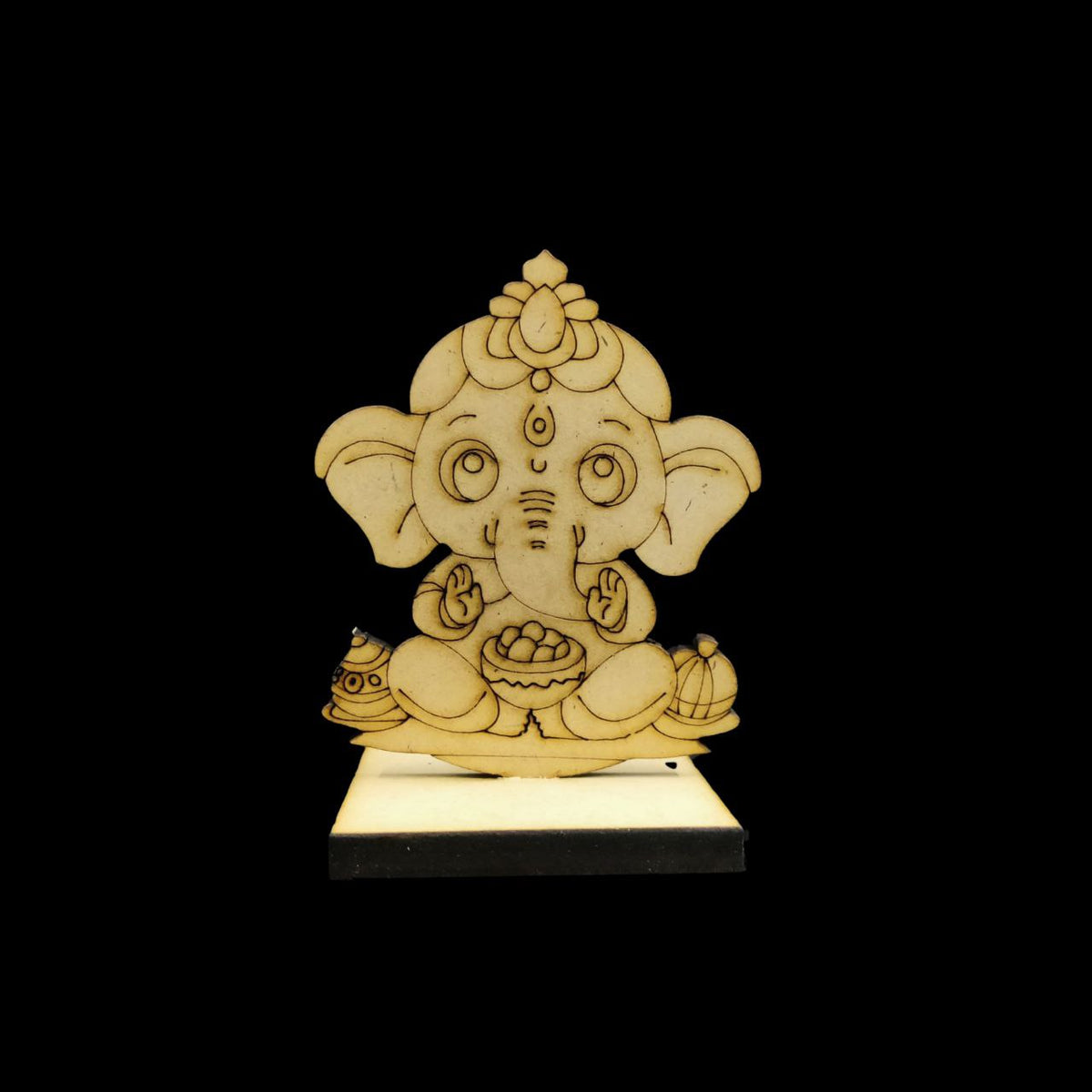 Cute Lakshmi Laxmi Goddess - Car dashboard Table Desk Stand (MDF Premarked Lasercut) Festive Collection