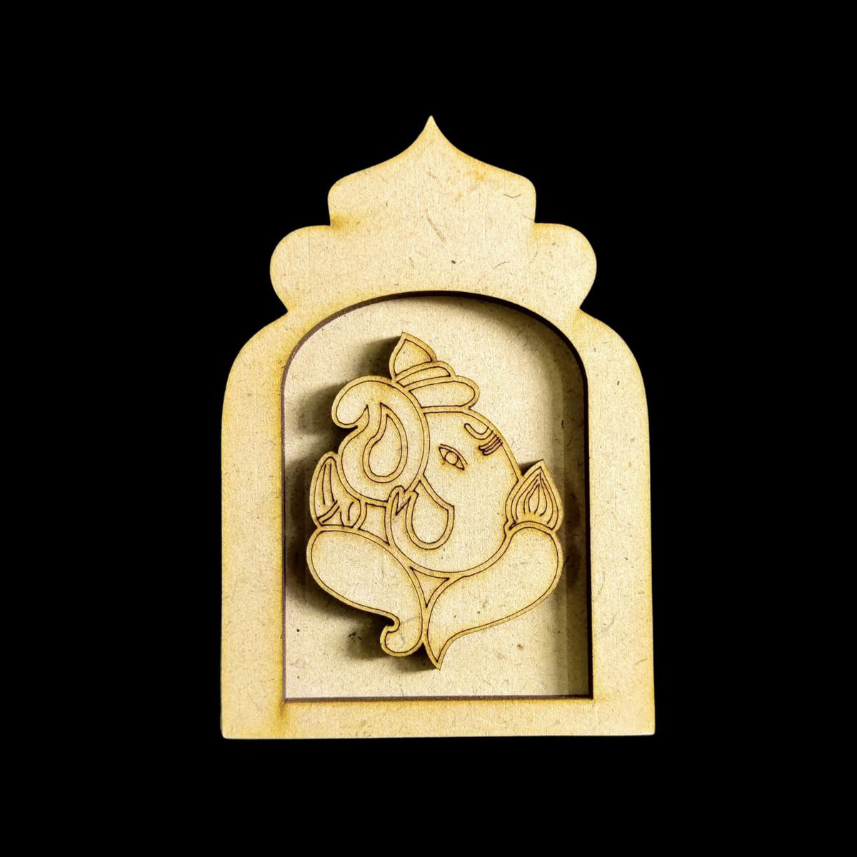 Ganesha (MDF Jharokha with Embellishments)