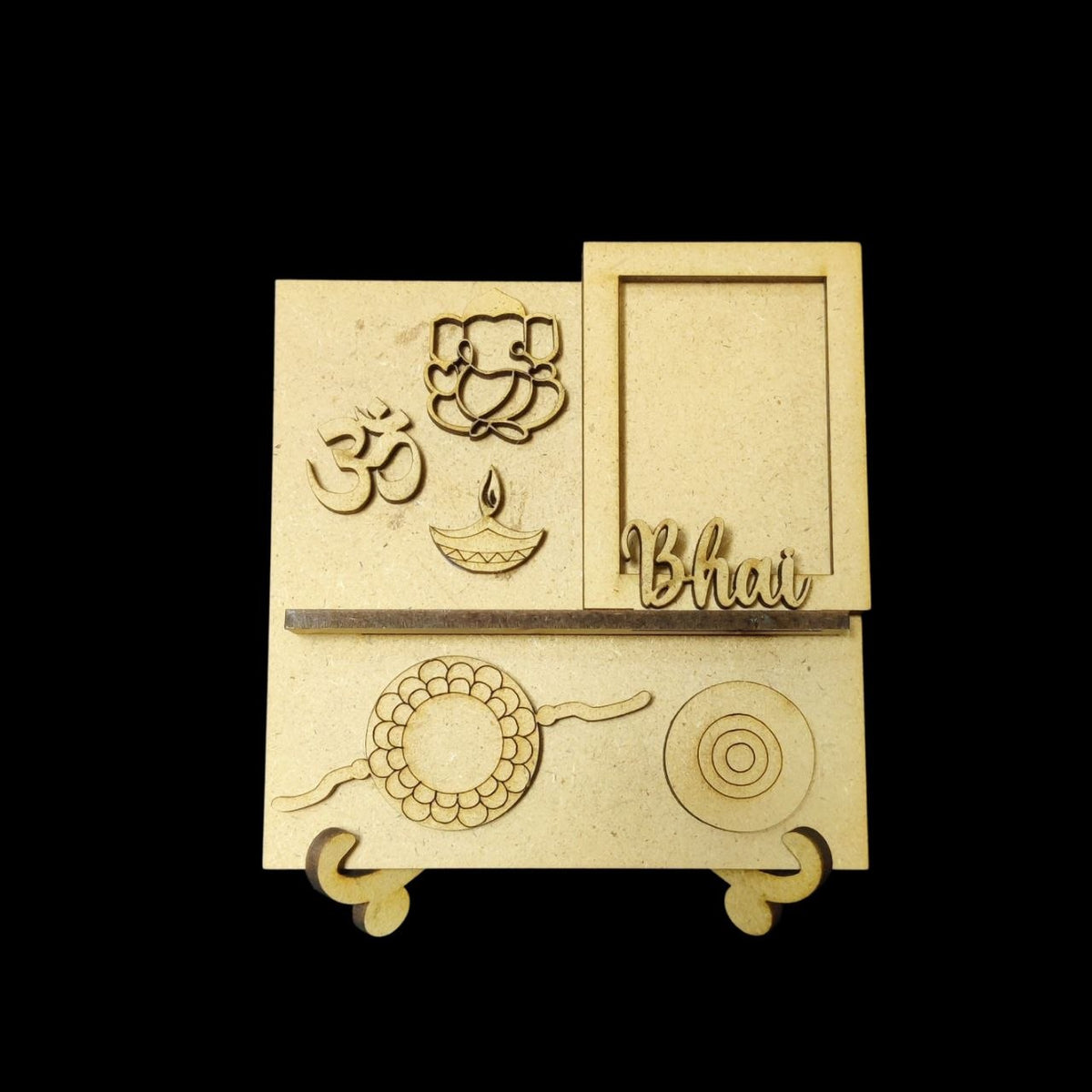 Chai Lover Bhai - Miniature Photo Fridge Magnet Base - Desk Stand - MDF