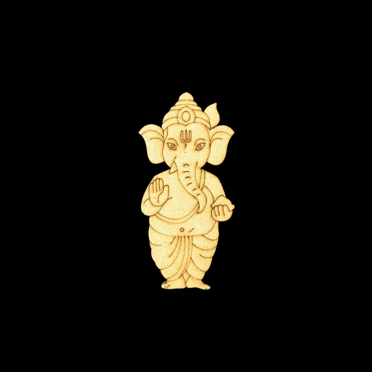 Ganpati Ganesha - Standing (MDF Premarked Base)Festive Collection