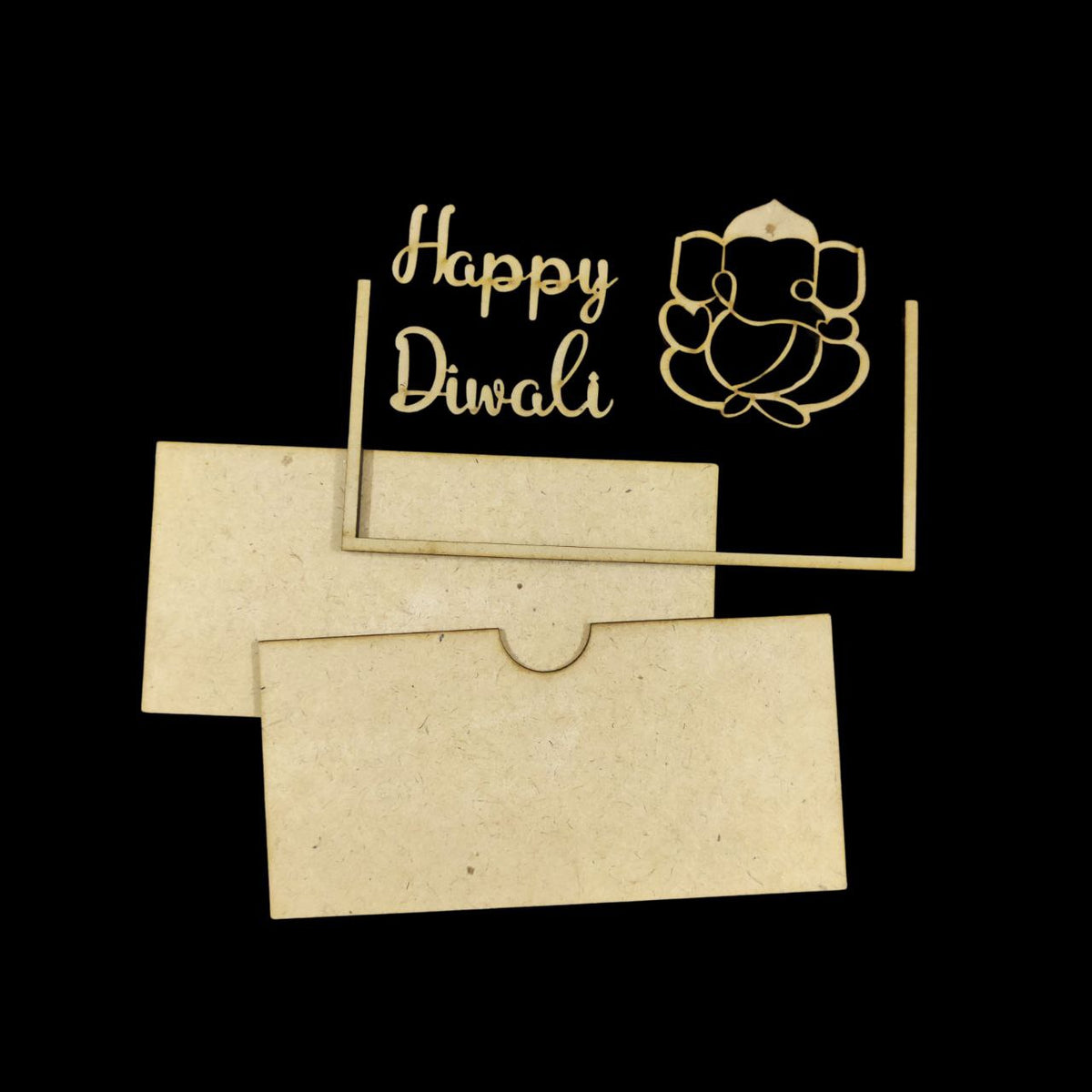 Ganpati - Happy Diwali (MDF DIY Cash Envelope)