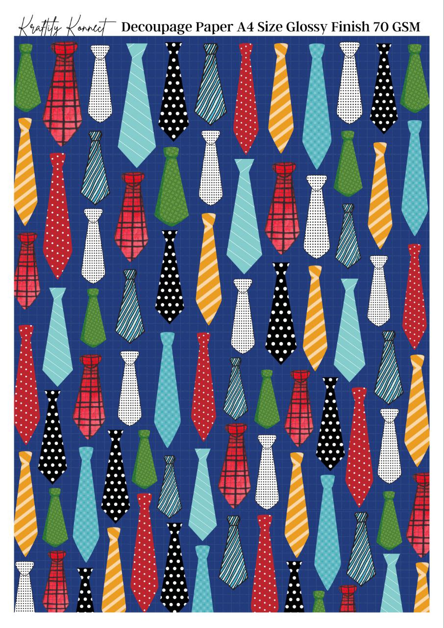 Gentleman Tie - seamless ( Decoupage Papers )