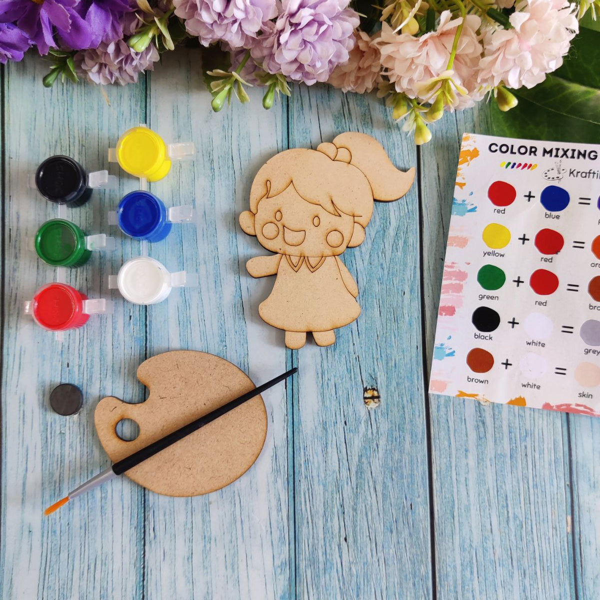 Girl (Fridge Magnet DIY Kit) MDF