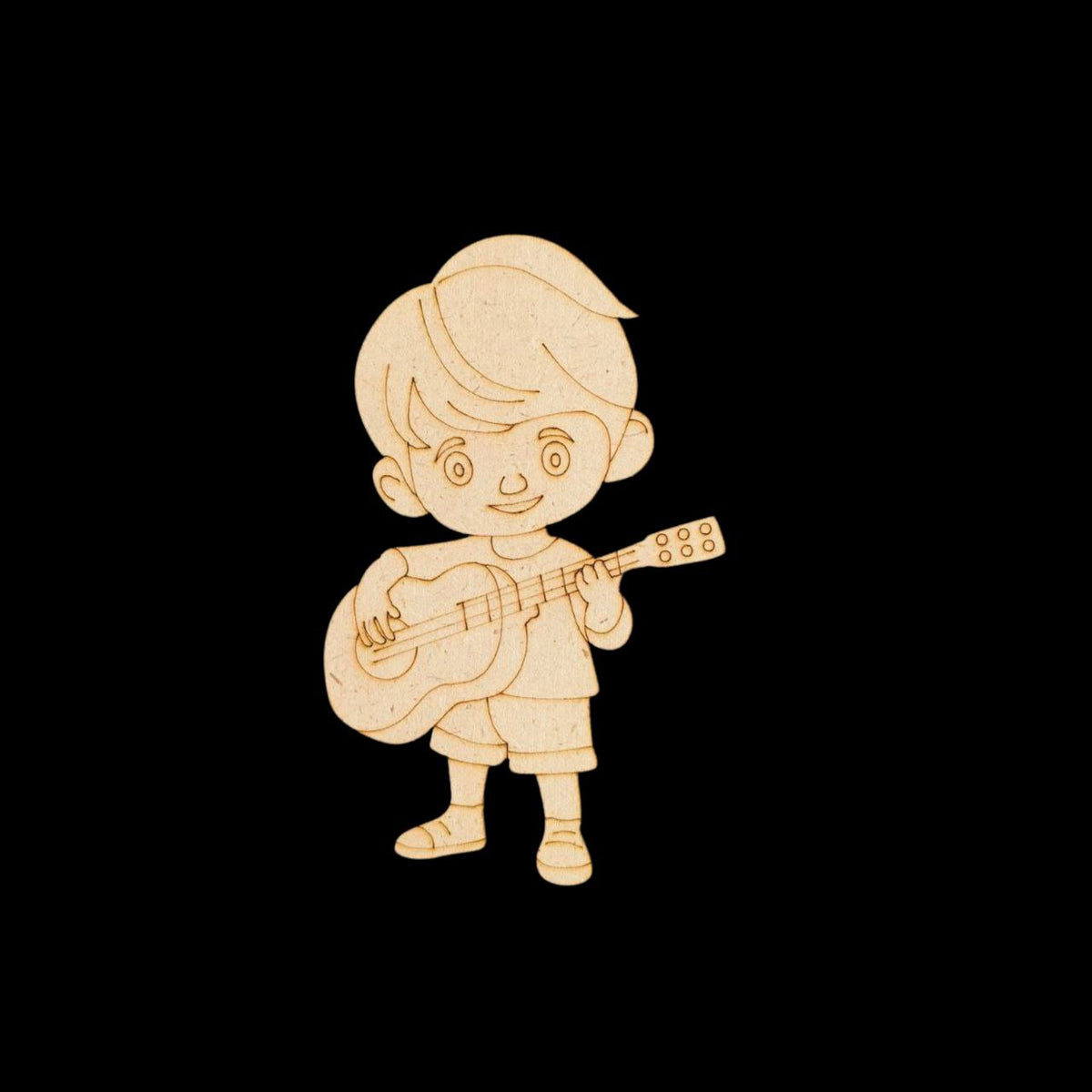 Guitar Boy (MDF - Premarked Painting base)