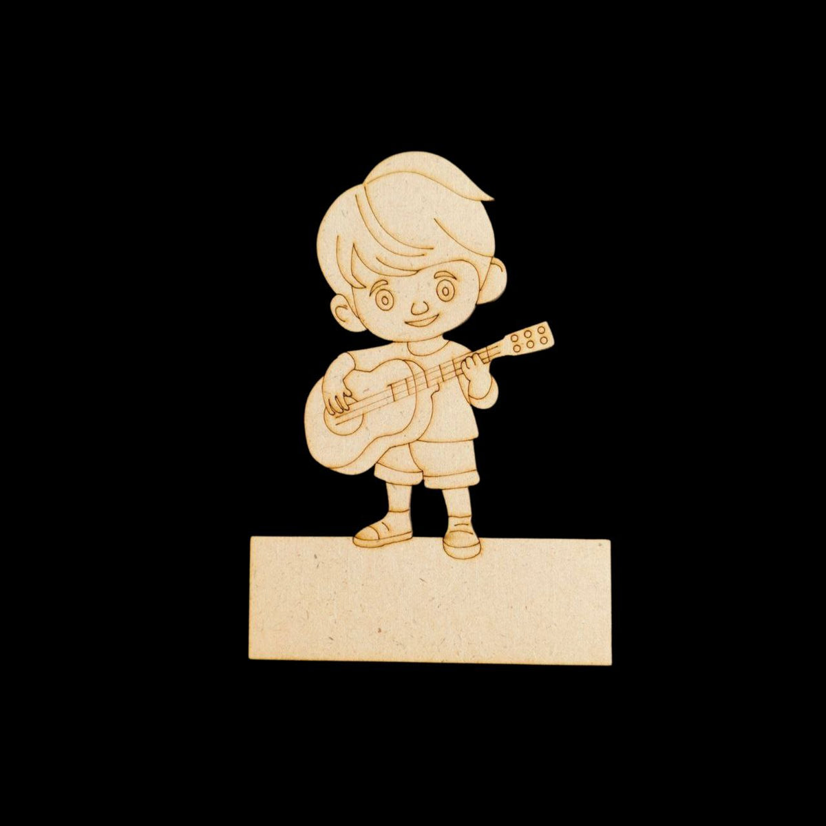 Guitar Boy (Mini Fridge Magnet Name Board) MDF