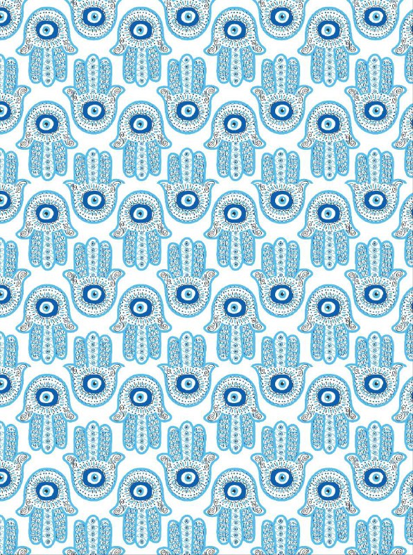 Hamsa Palm - Evil Eye (Decoupage Paper)