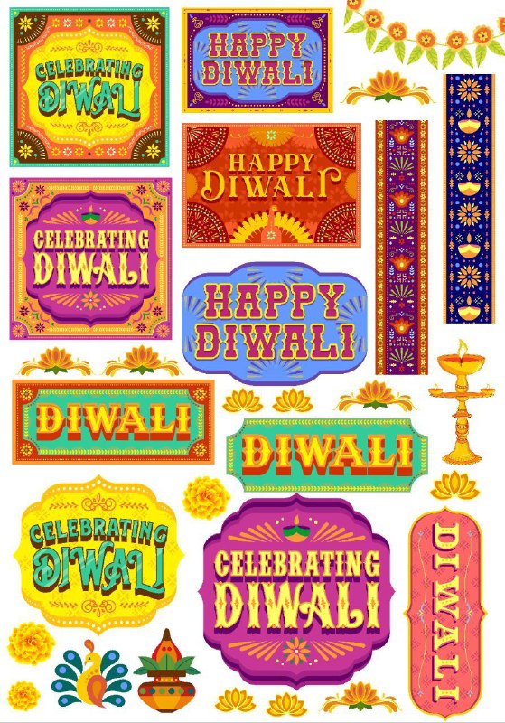 Happy Diwali - Desi Trucker Art (Instant Transfer Sheet)