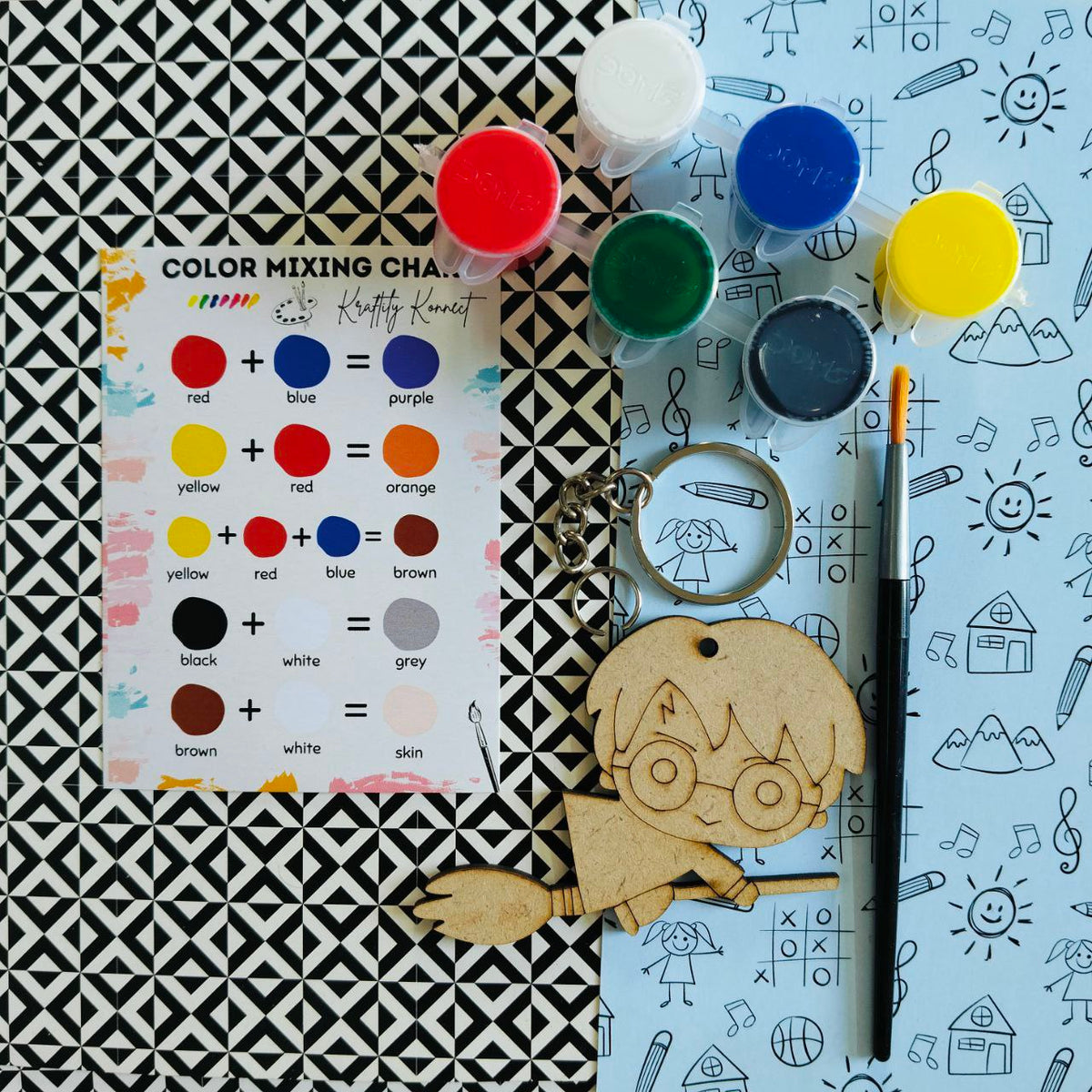 Harry Potter (DIY Keychain Kit For Kids - MDF)