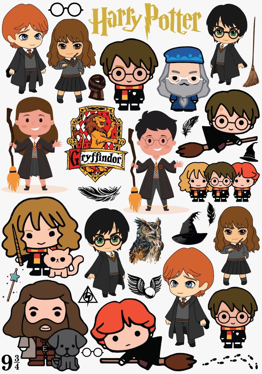 Harry Potter - Hogwarts (Kids - Instant Transfer Sheets )