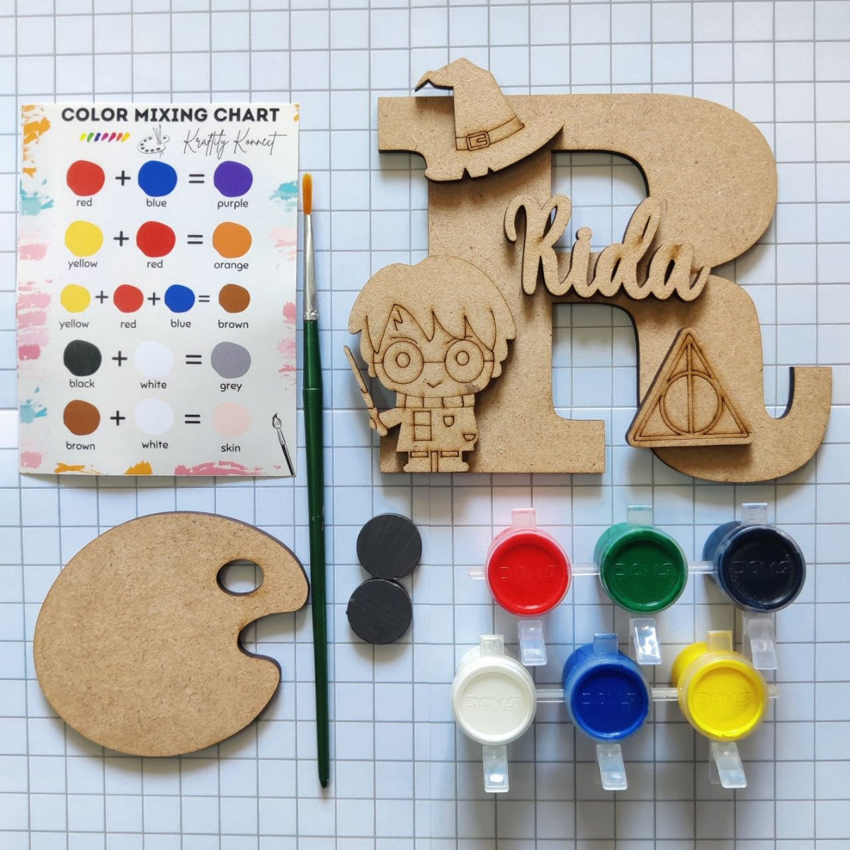 Harry Potter - Personalised Monogram Fridge Magnet Kit (MDF)