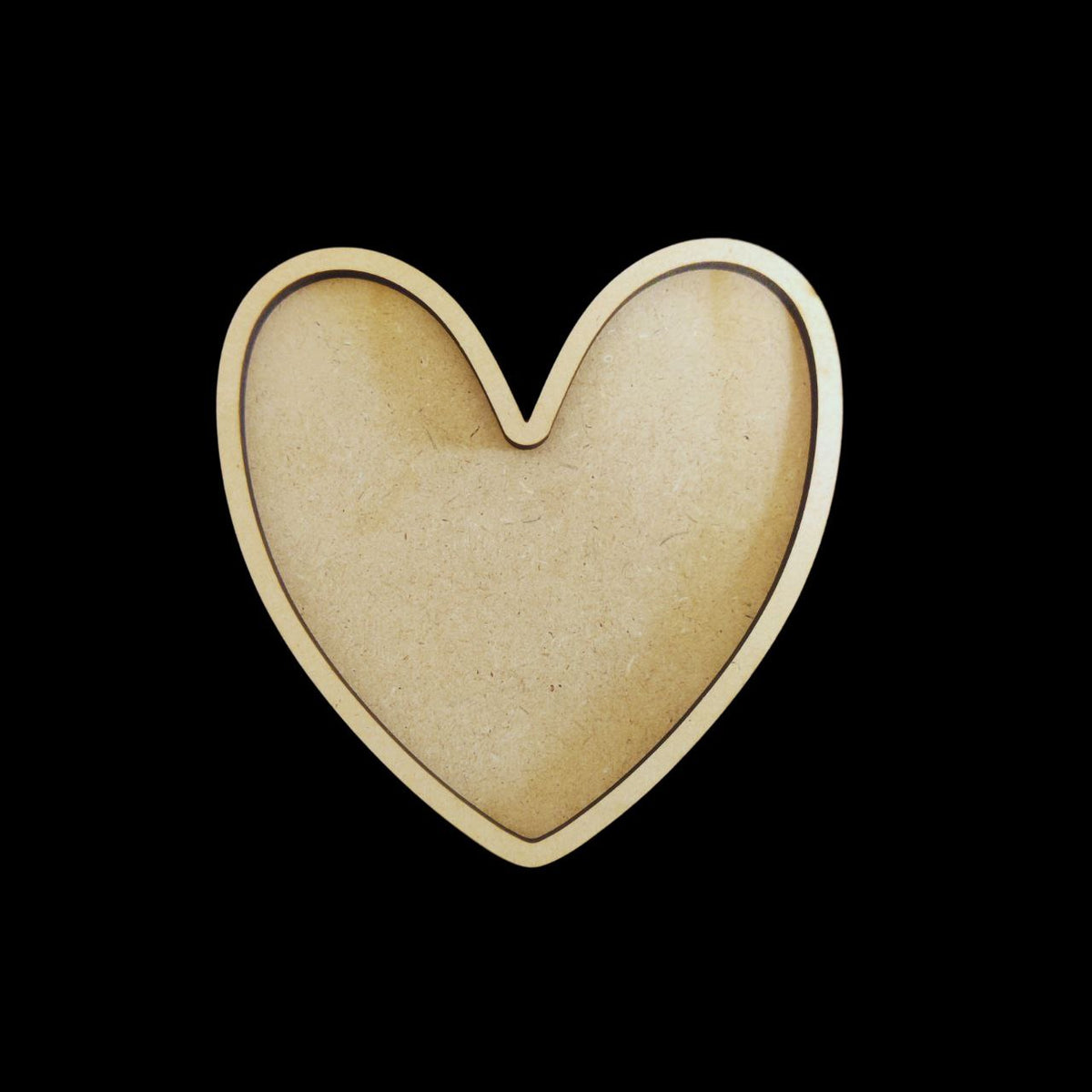 Heart (Trinket Tray - Lasercut Premarked MDF)
