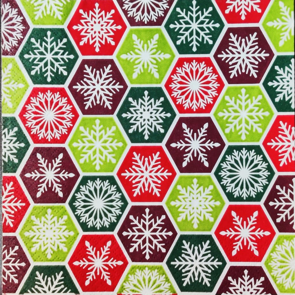Snowflake Tiles - Christmas ( German Napkins Tissues )