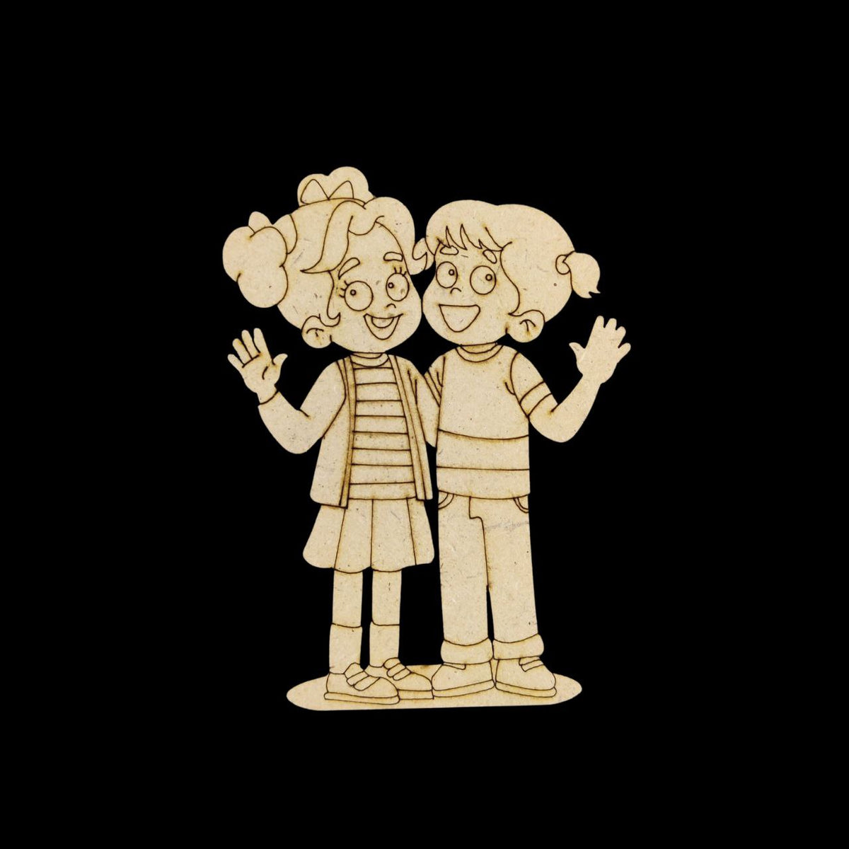 Hey-Hey Friends (MDF Premarked Base) Friendship Day