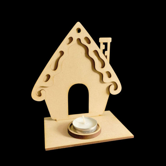 House Tealight Holder (Christmas Festive )