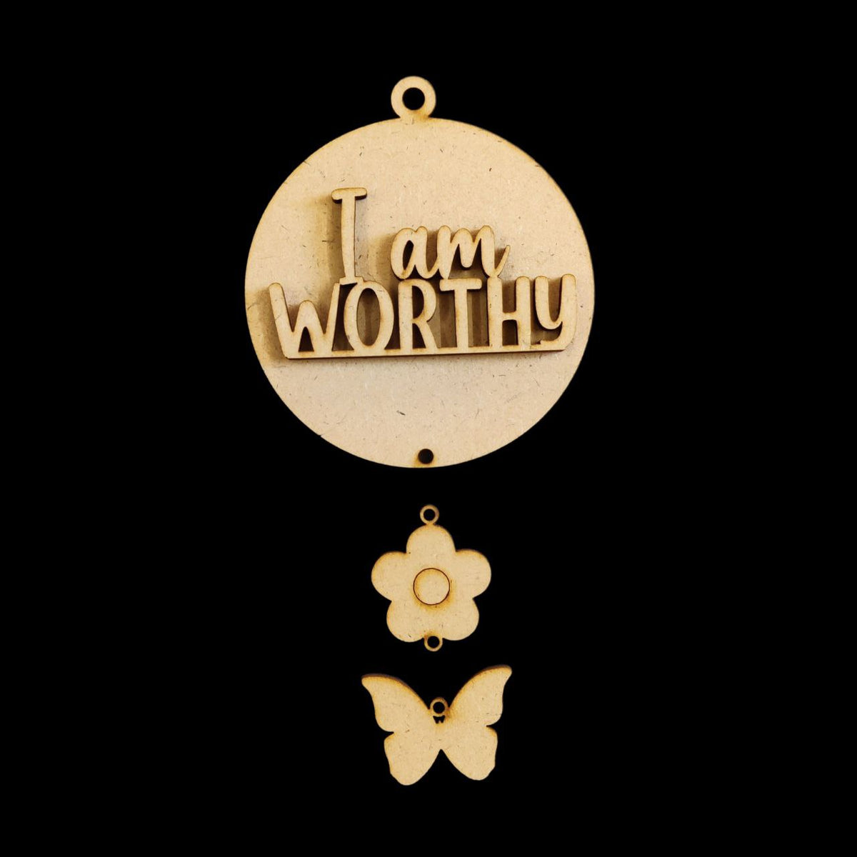 I am Worthy (Bag Danglers MDF)
