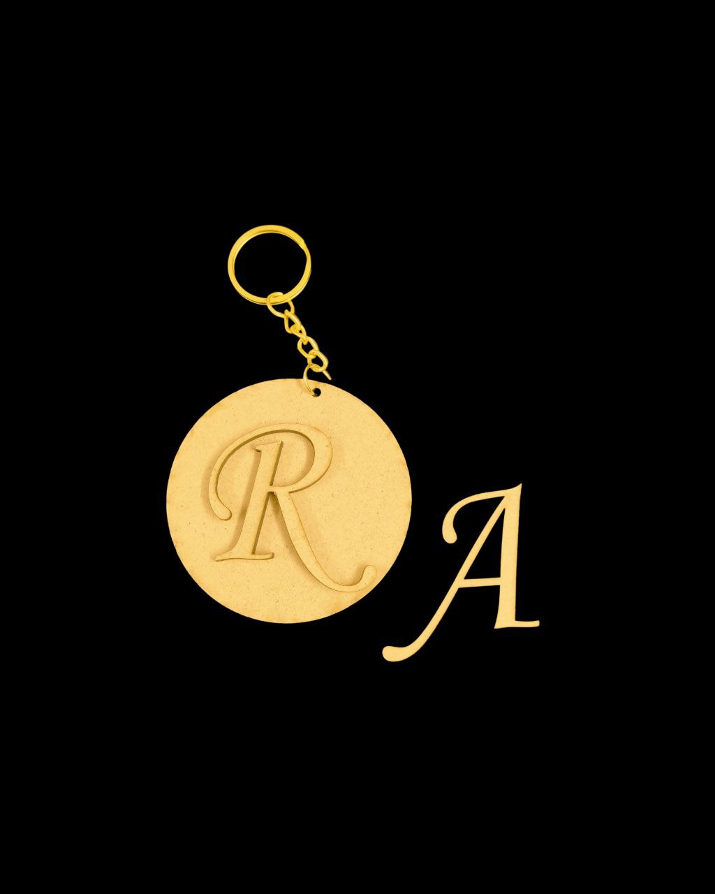 Initials ( MDF Keychain Base - Personalised )