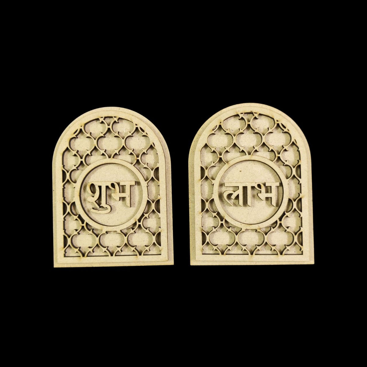 Jharokha Jhaali - MDF Shubh Labh Cutout