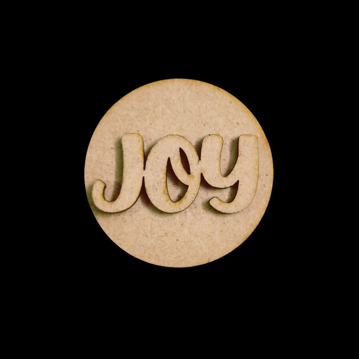Joy (MDF Round Fridge Magnet Base)