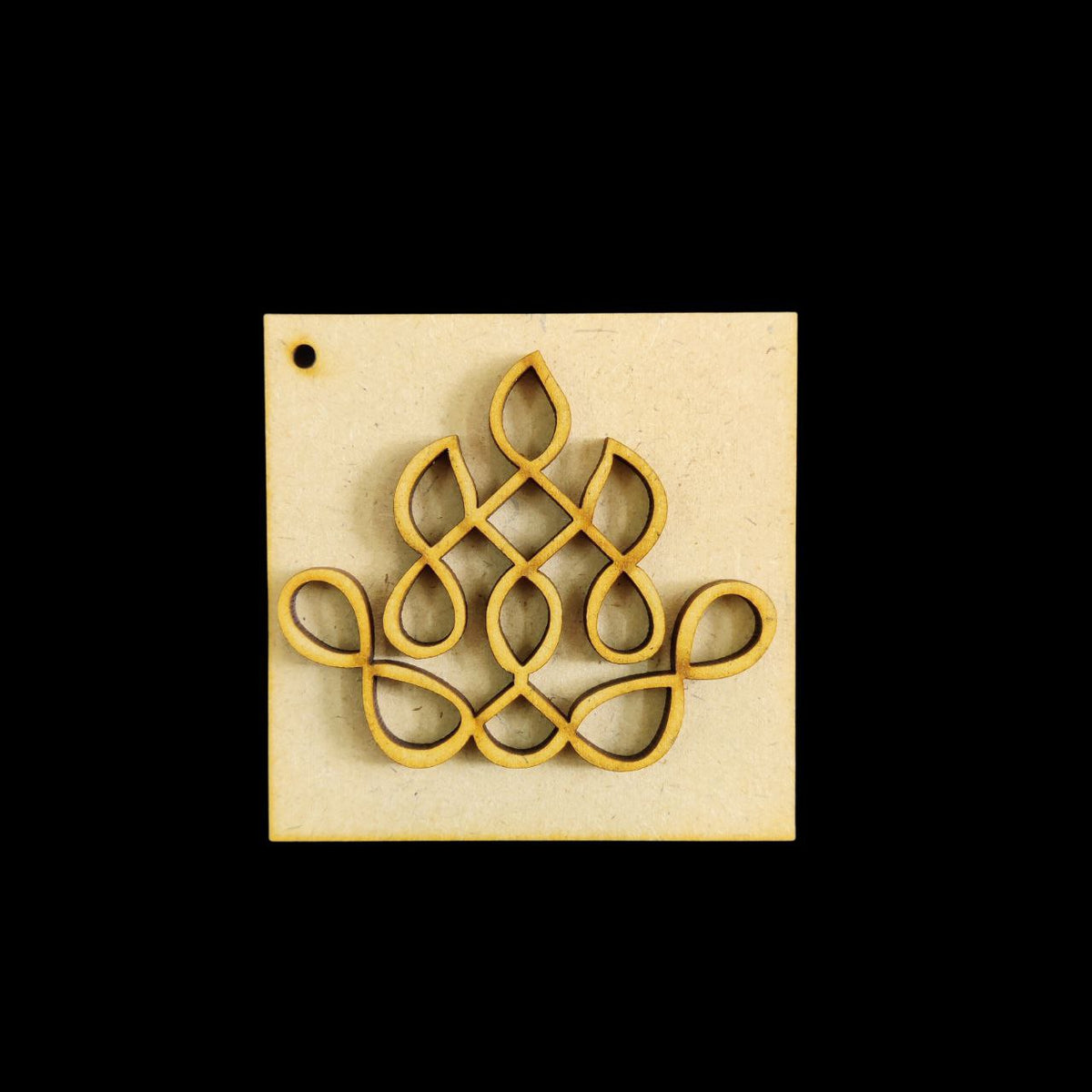 Kolam 3 (MDF Keychain Base) Diwali