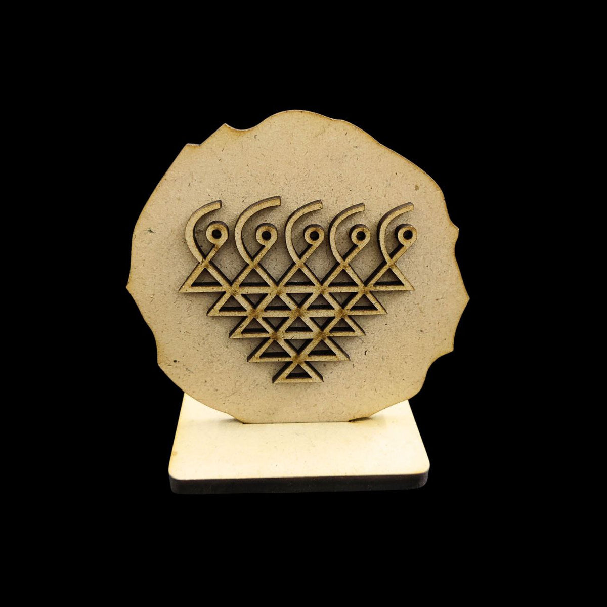 Kolam Pattern (Desk - Car Dashboard Stand - MDF) Diy Festive 1
