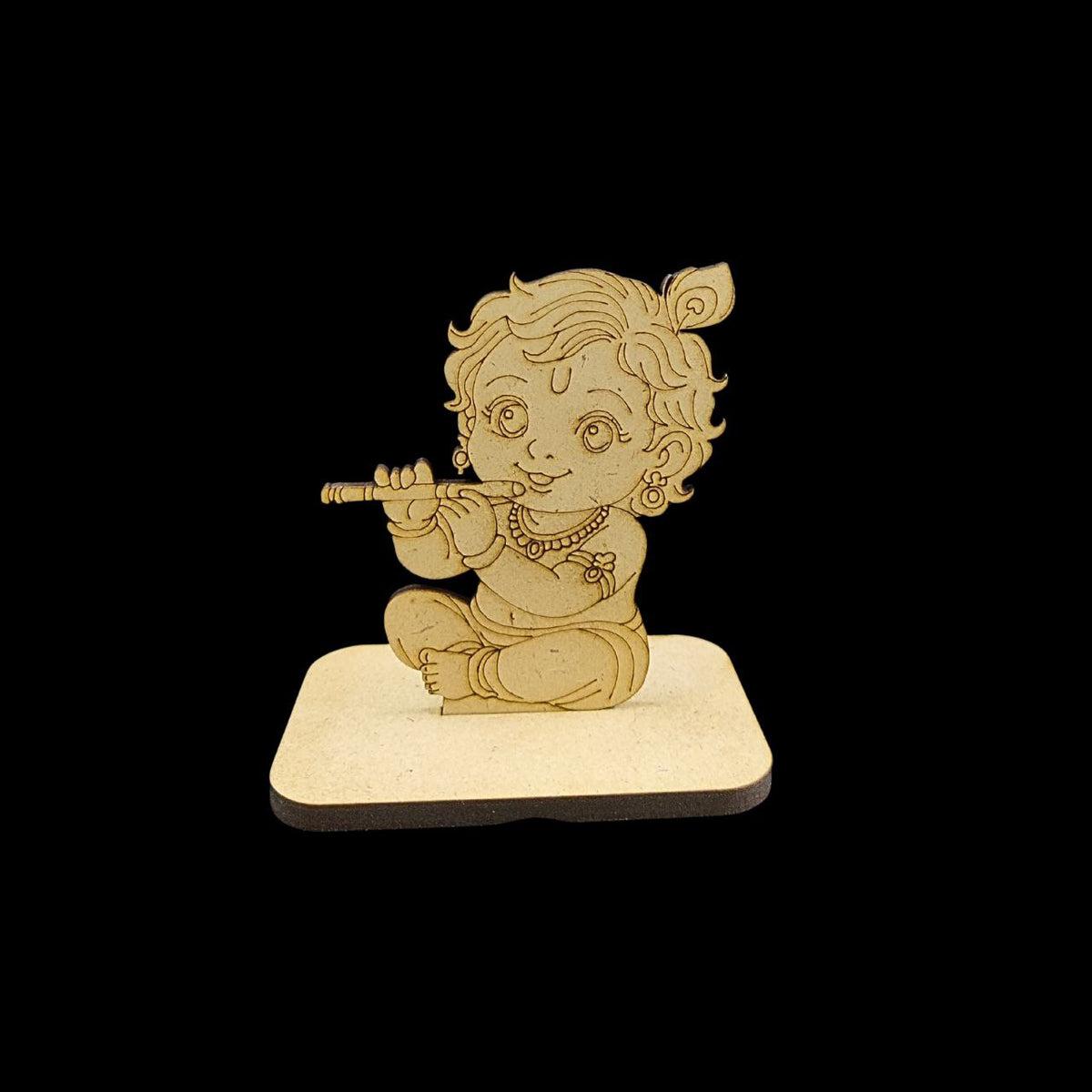 Krishna playing Flute (MDF Premarked with Stand) Janmashtami