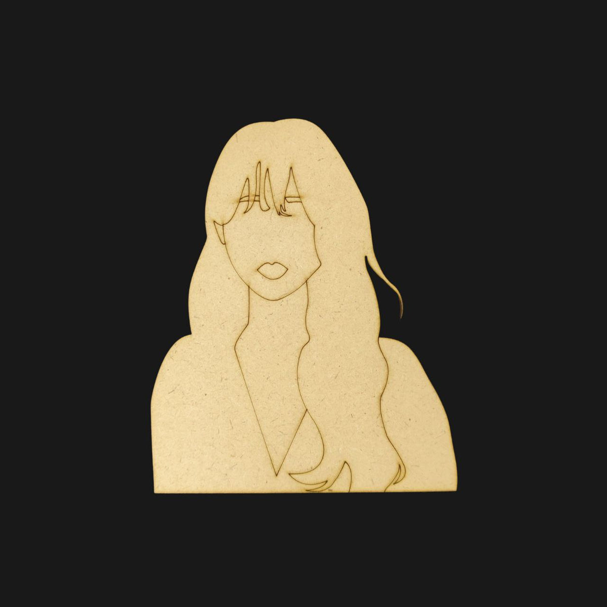 Lady Cutout 2(Celebrating Women)MDF Premarked Embellishments
