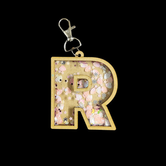 Personalised Letter Shaker Keychain | Bag Dangler (MDF Lasercut)