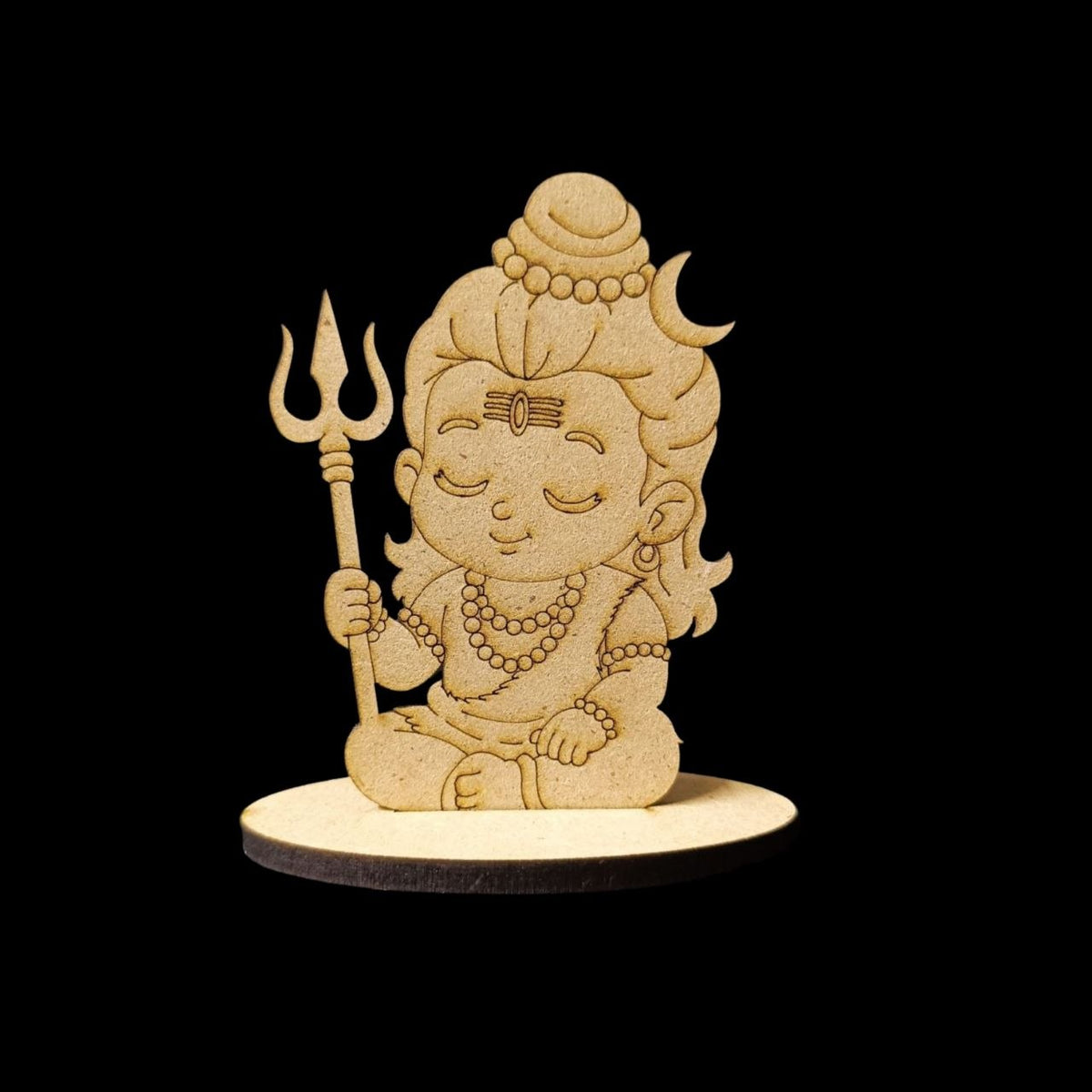 Lil Shiva Meditating (MDF Premarked Stand)