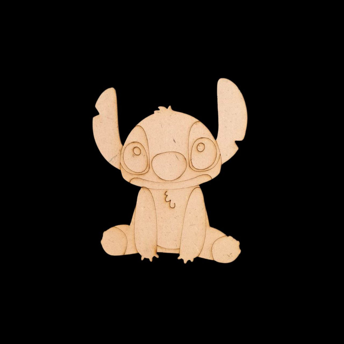 Stitch - Lilo & Stitch (MDF Lasercut Premarked Colouring Base)